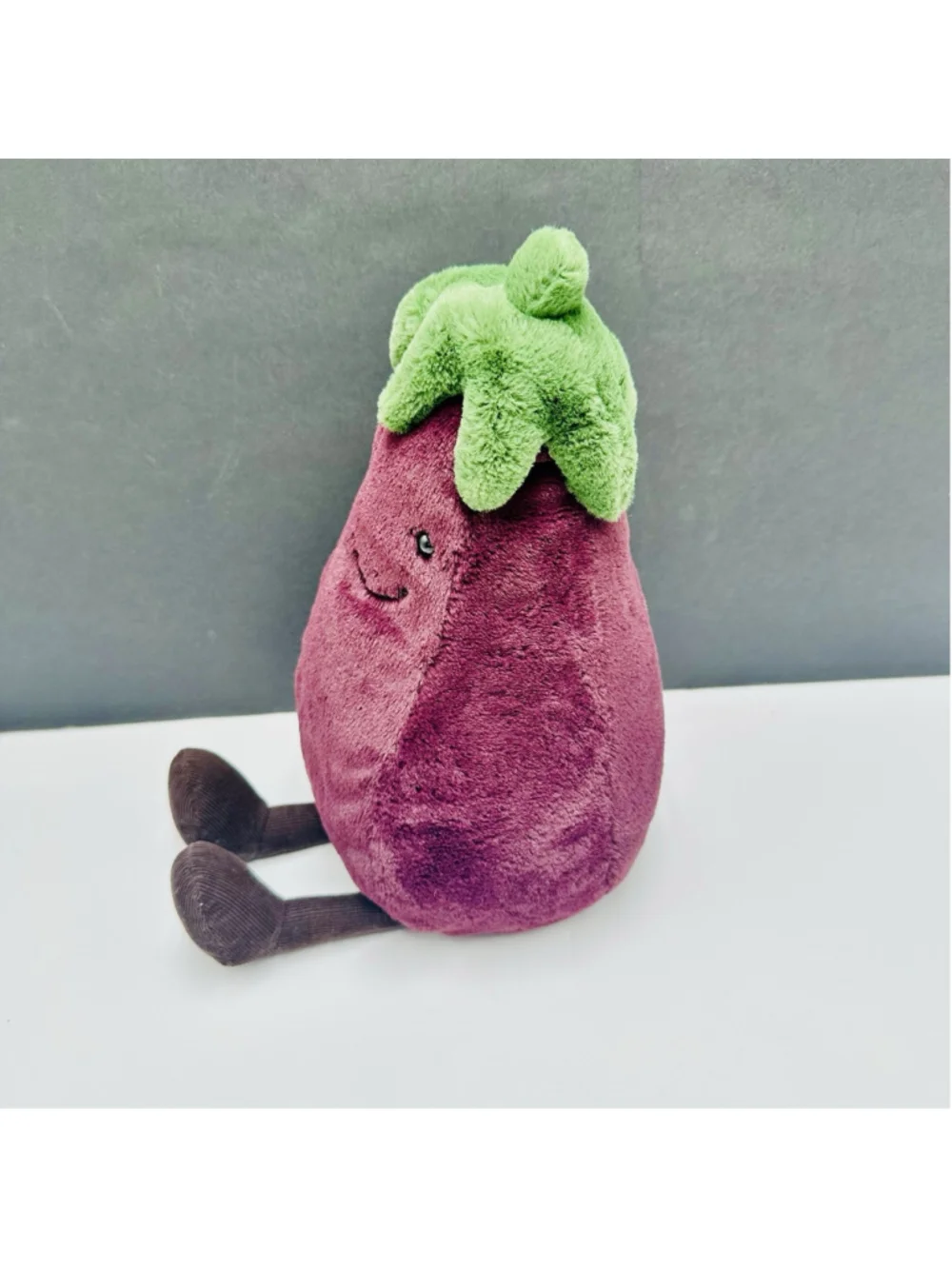 Jellycat AMUSEABLE EGGPLANT Aubergine 12” Soft Plush Toy HTF Retired EUC